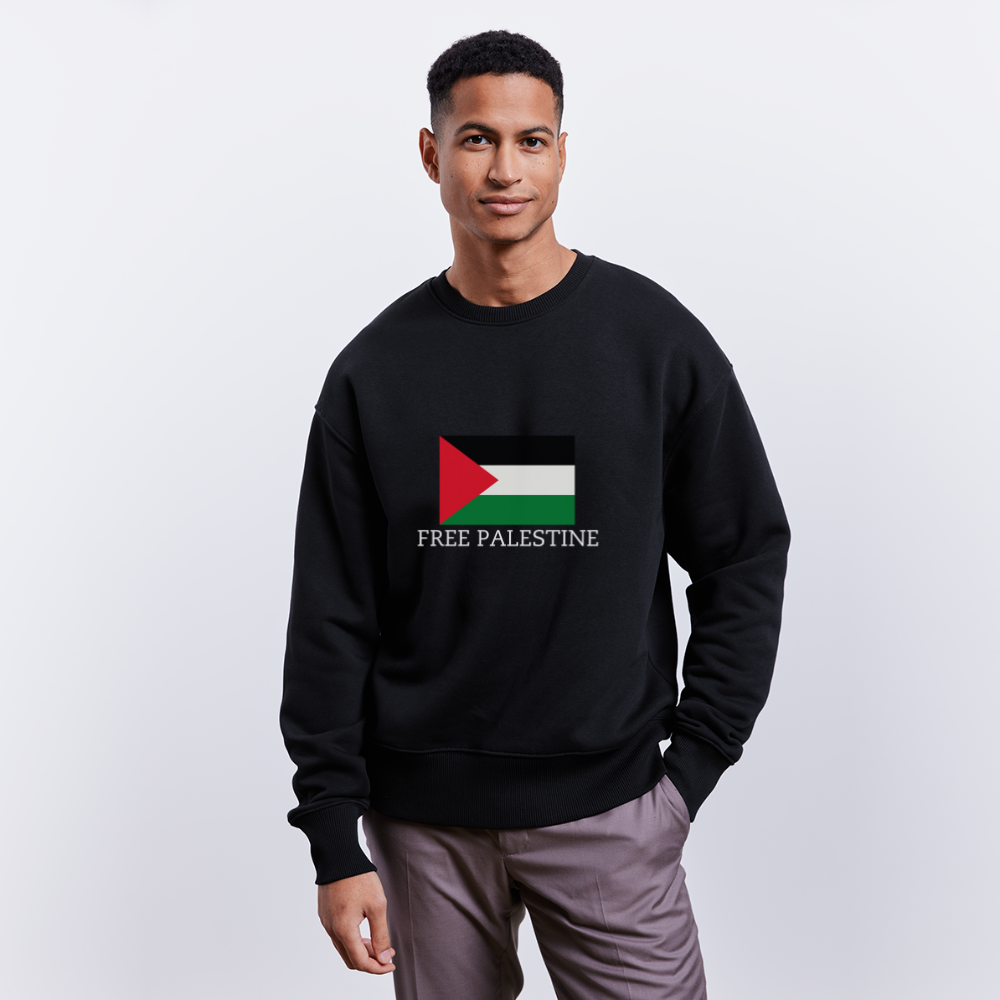 Sweatshirt Free Palestine - zwart